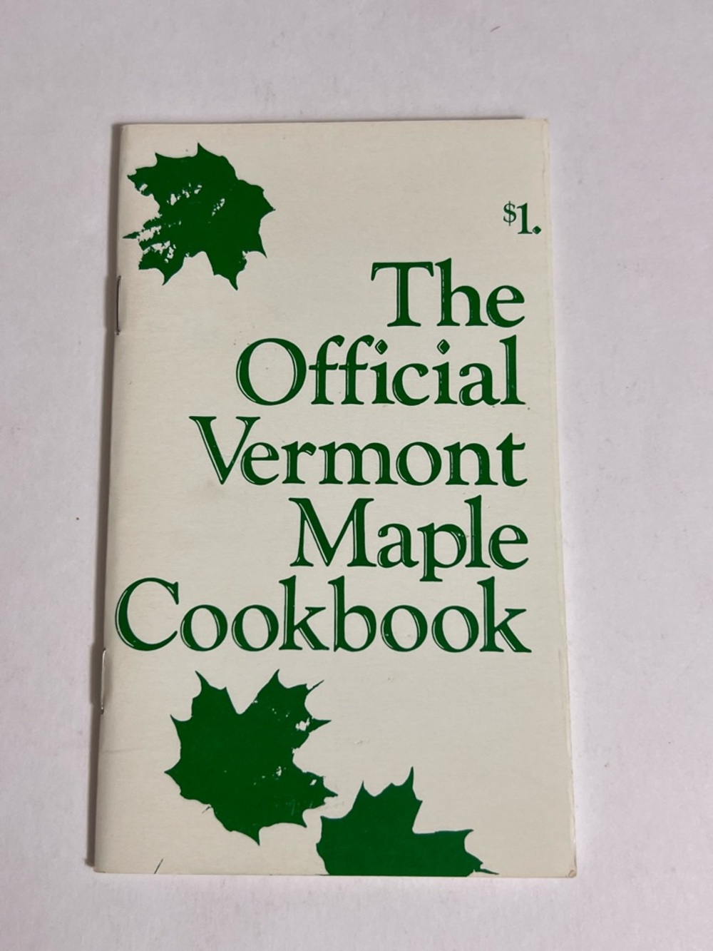 VTG Vermont Maple Syrup Cookbook 1st Print Official 1983 USA Kitsch Illustrated